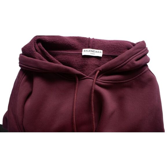 Balenciaga oversized hoodie in Burgundy - Picture 6 of 6